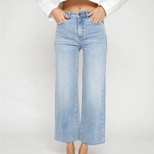 Oliver Logan Aberdeen Wide Leg Cropped- Raw Hem